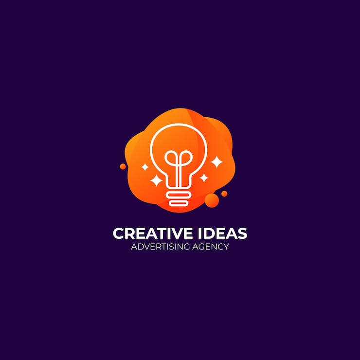 Vetor grátis modelo de design de logotipo de agência de publicidade