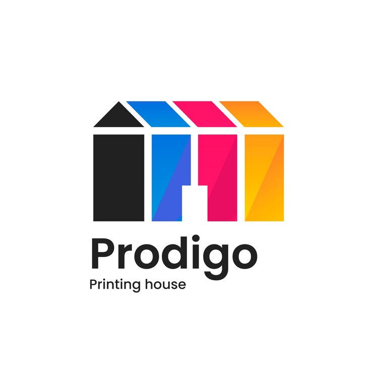 Vetor grátis modelo de design de logotipo de casa de impressão gradiente