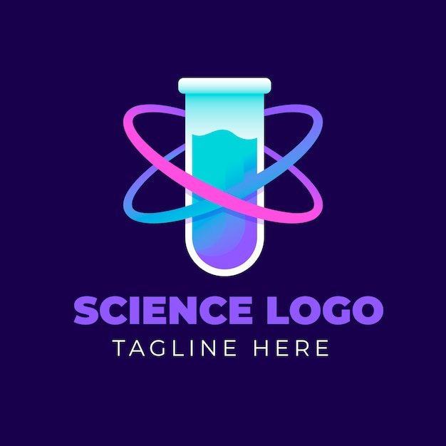 Vetor grátis modelo de design de logotipo de ciência