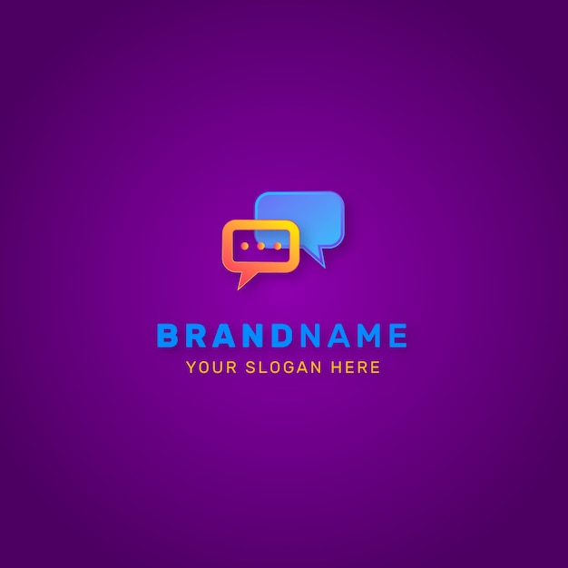 Modelo de design de logotipo de comunicação
