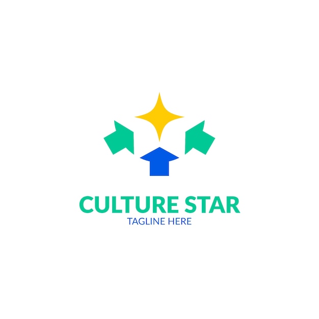 Modelo de design de logotipo de cultura