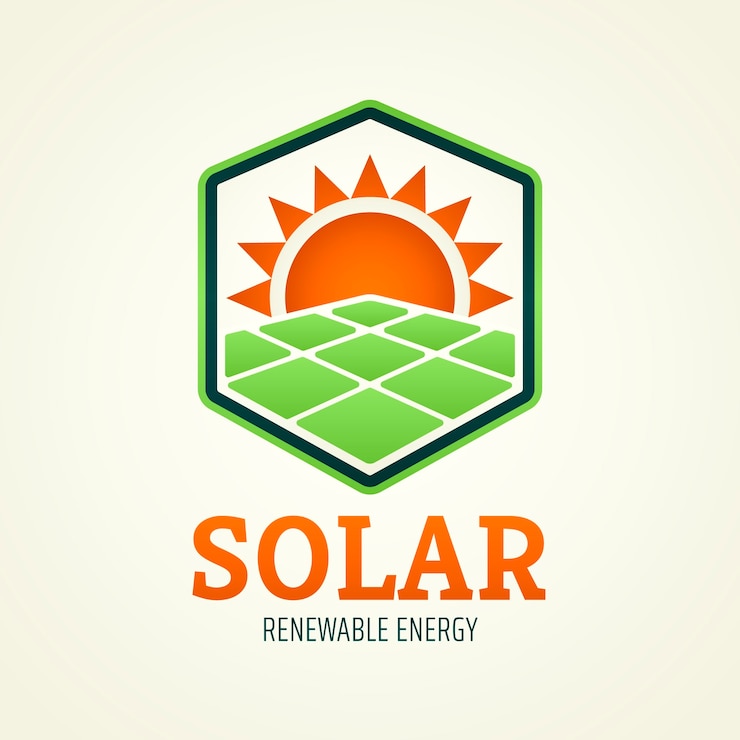 Vetor grátis modelo de design de logotipo de energia renovável gradiente