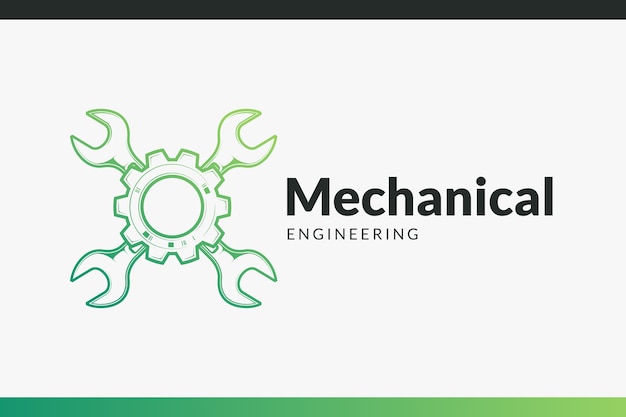 Vetor grátis modelo de design de logotipo de engenharia mecânica