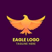 Vetor grátis modelo de design de logotipo eagle