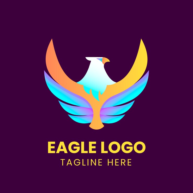 Vetor grátis modelo de design de logotipo eagle