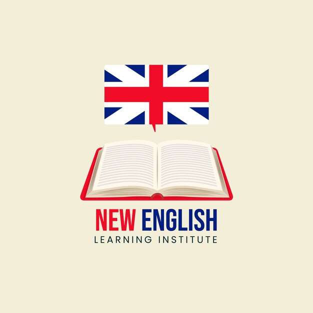 Modelo de design de logotipo em inglês