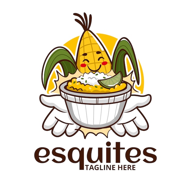 Modelo de design de logotipo esquites