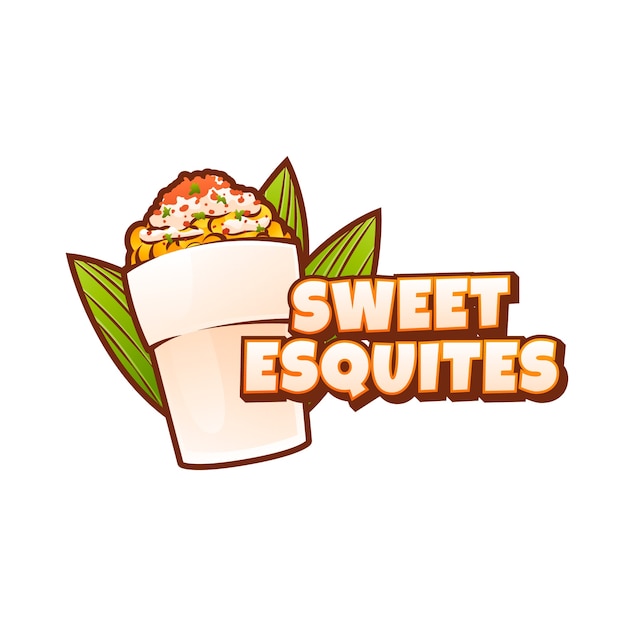 Modelo de design de logotipo esquites