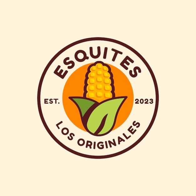 Vetor grátis modelo de design de logotipo esquites