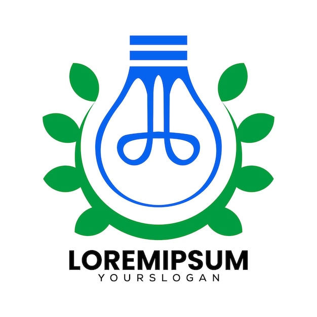 Modelo de design de logotipo lam de educação