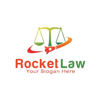 Modelo de design de logotipo rocket law