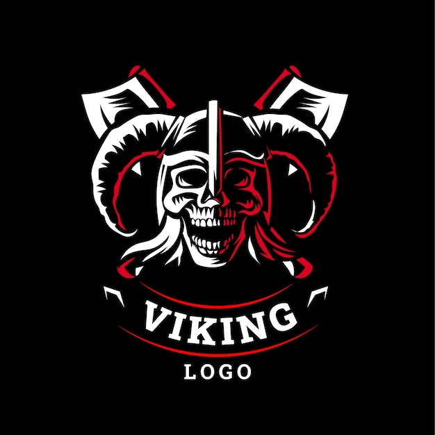 Modelo de design de logotipo Viking