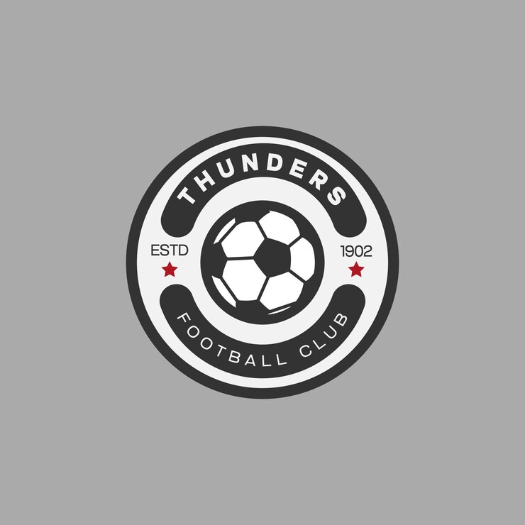 Vetor grátis modelo de design do logotipo do futebol