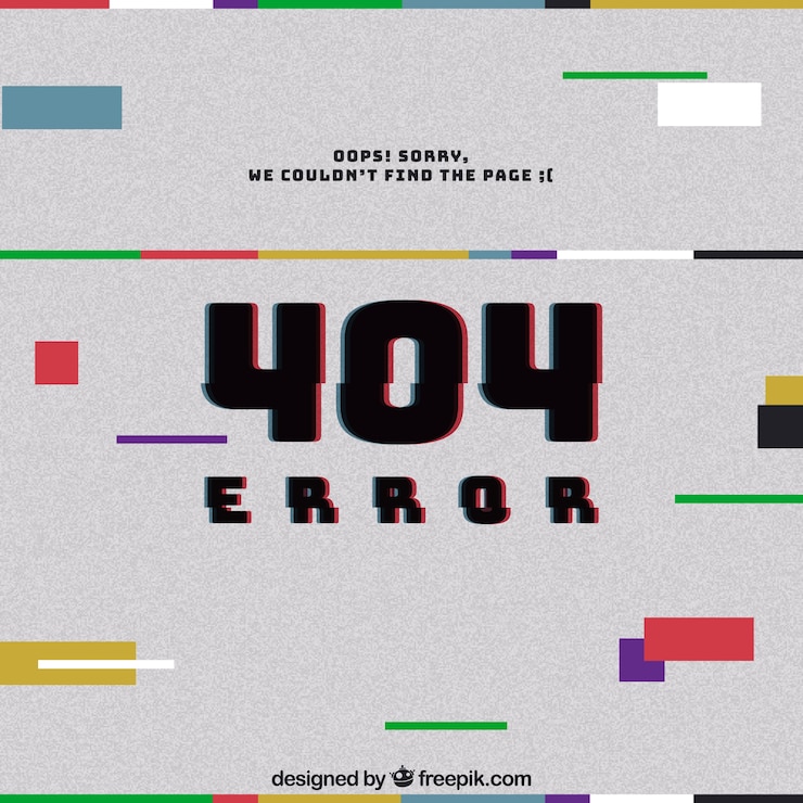 Vetor grátis modelo de erro flat 404