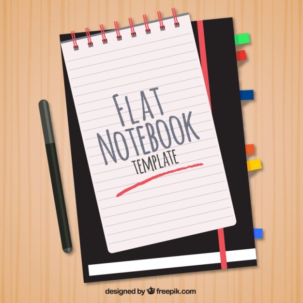 modelo de estilo plana agradável para notebook