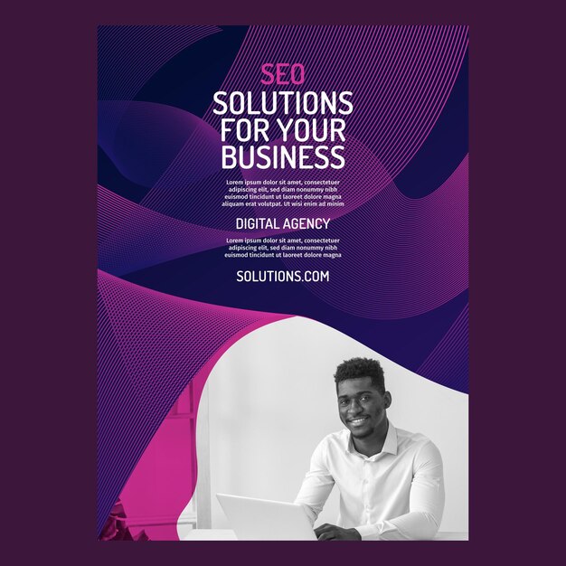 Modelo de folheto de SEO