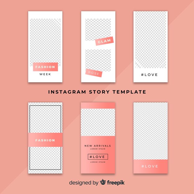 Modelo de histórias do Instagram