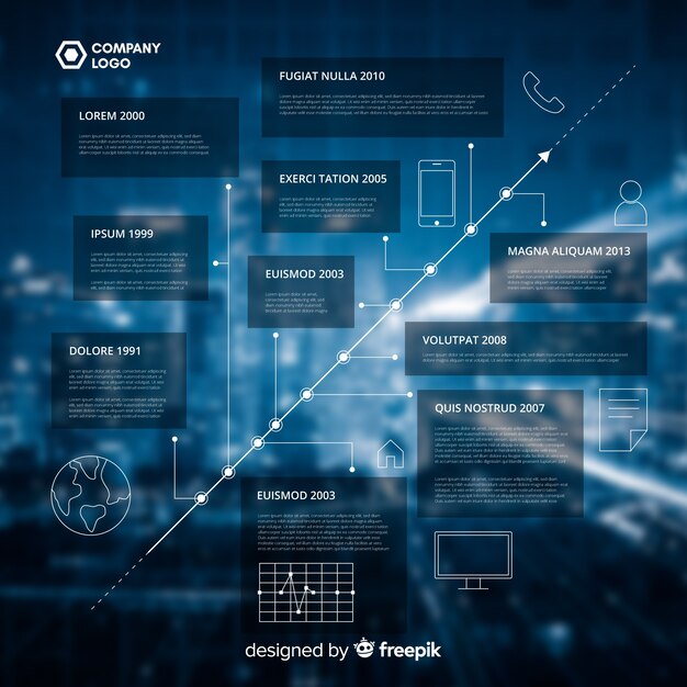 Modelo de infográfico para negócios com foto