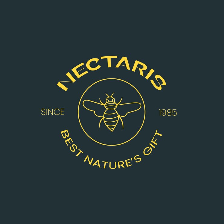 Vetor grátis modelo de logotipo da abelha