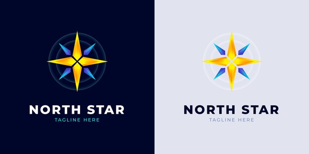 Modelo de logotipo da Estrela do Norte