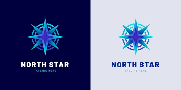 Modelo de logotipo da Estrela do Norte