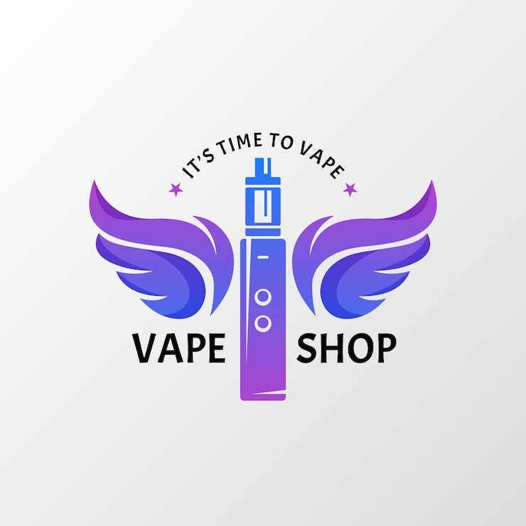 Vetor grátis modelo de logotipo da loja de fumo em gradiente