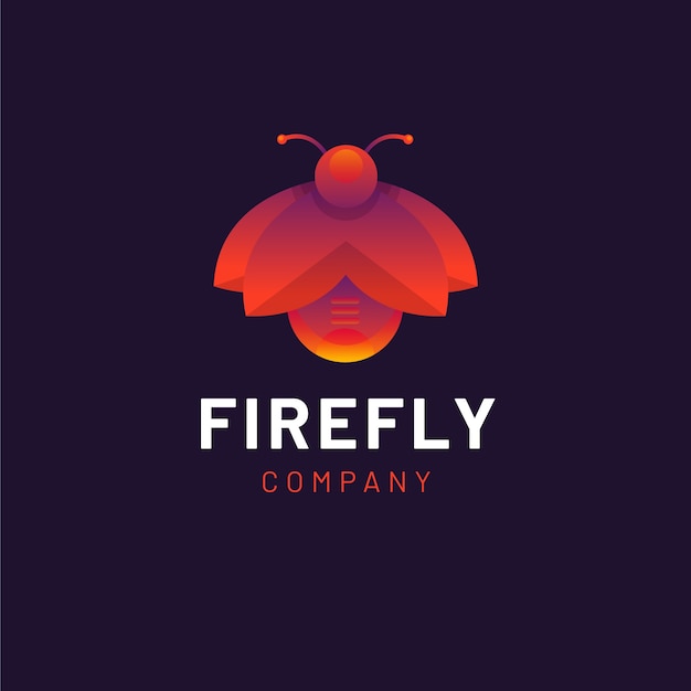 Modelo de logotipo da marca Firefly
