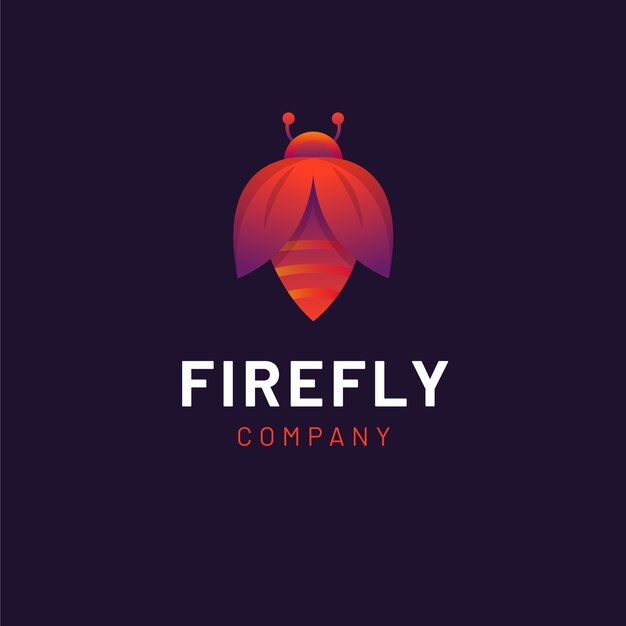 Modelo de logotipo da marca Firefly