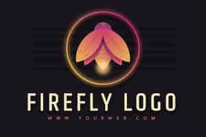 Vetor grátis modelo de logotipo da marca firefly