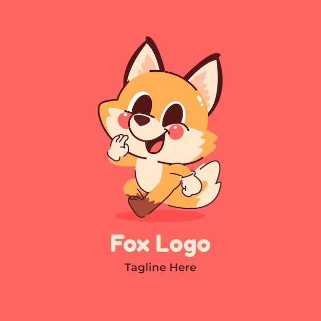 MODELO DE LOGOTIPO DA RAPOSA GRADIENTE