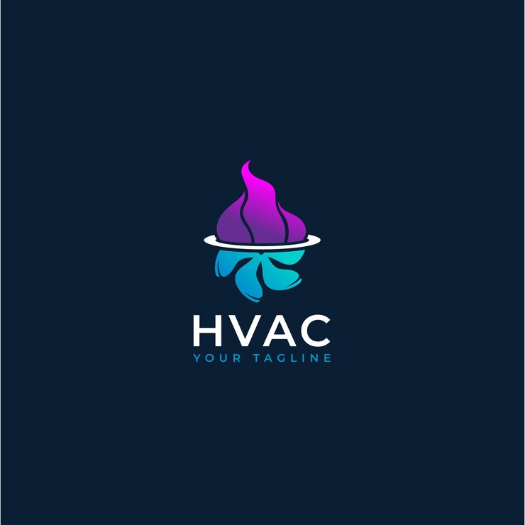 Vetor grátis modelo de logotipo de avac profissional