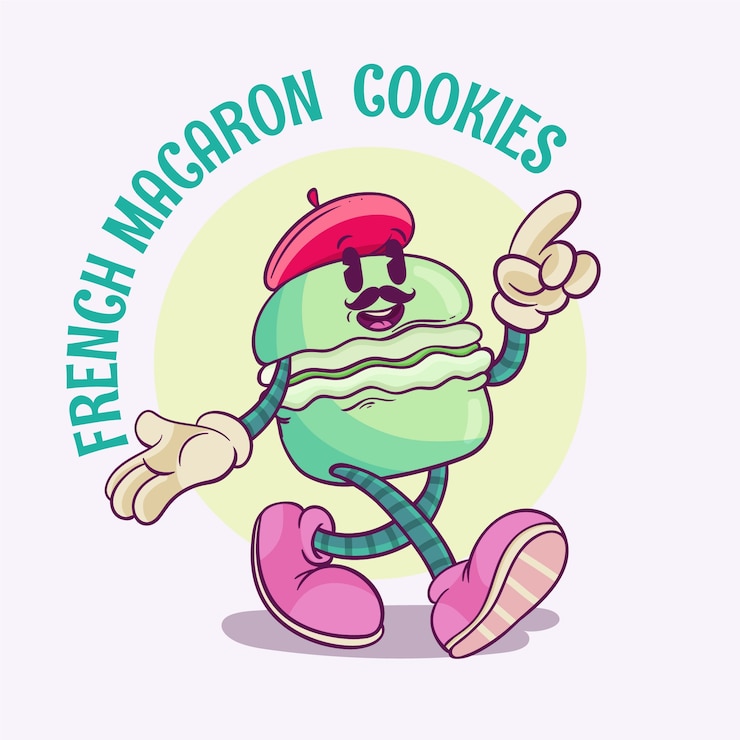 Vetor grátis modelo de logotipo de biscoitos desenhados à mão