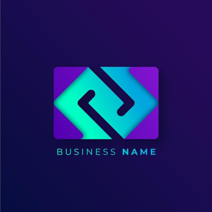 Vetor grátis modelo de logotipo de código gradiente criativo