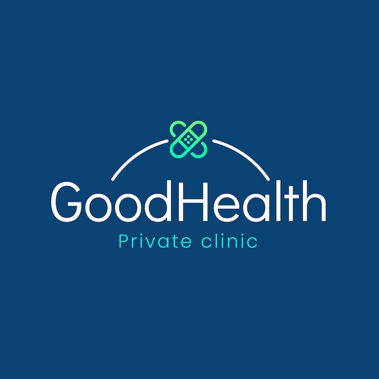 Vetor grátis modelo de logotipo de consultório médico