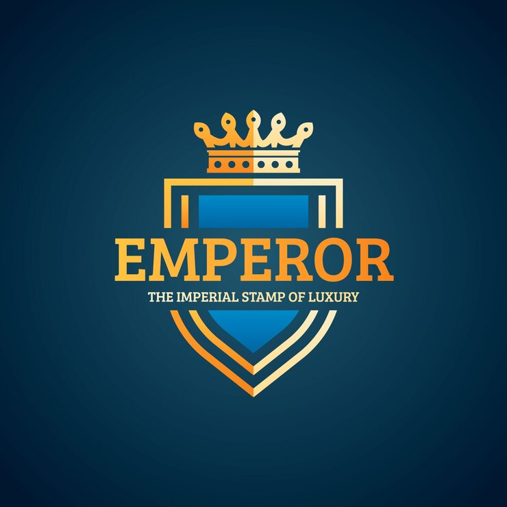 Vetor grátis modelo de logotipo de coroa dourada em gradiente