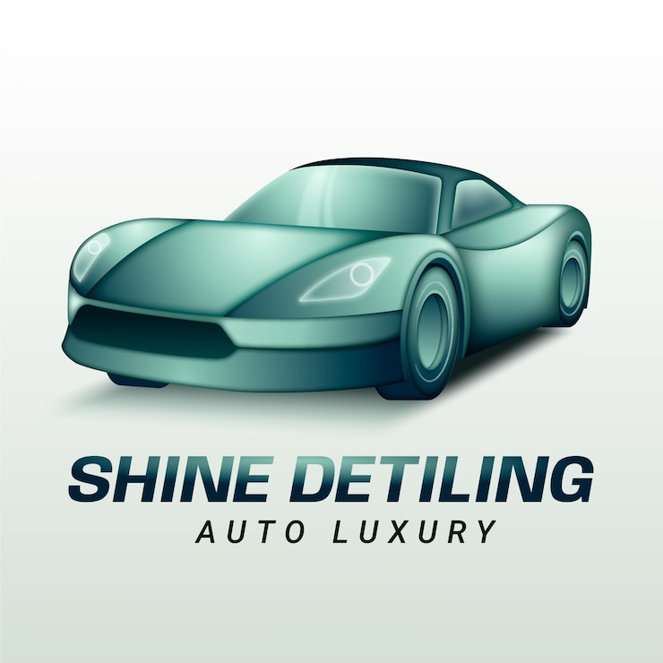 Vetor grátis modelo de logotipo de detalhamento de carro