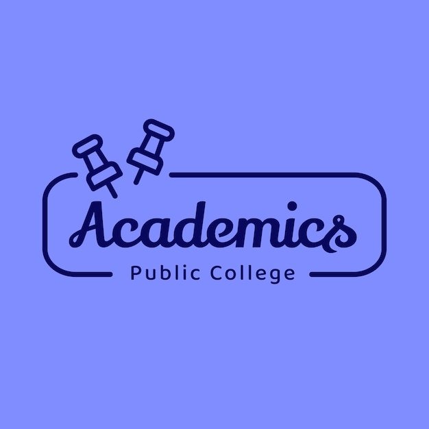 Modelo de logotipo de escola e educação