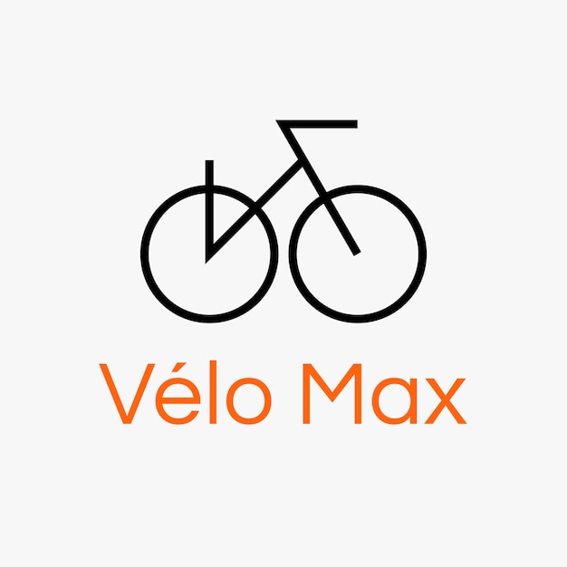 Vetor grátis modelo de logotipo de esportes de ciclo, ilustração de bicicleta em vetor de design moderno