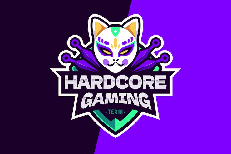 Vetor grátis modelo de logotipo de jogo gradiente