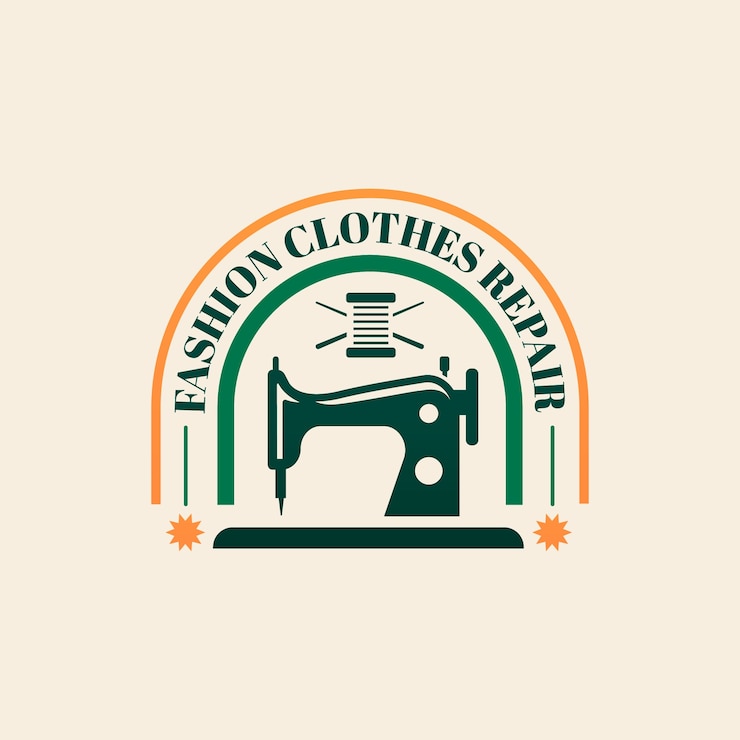 Vetor grátis modelo de logotipo de moda circular