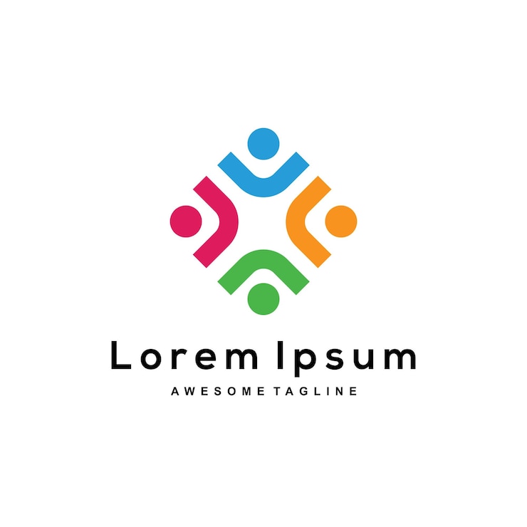 Modelo de logotipo do grupo