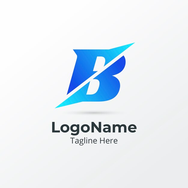 Modelo de logotipo profissional bb