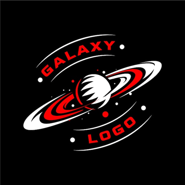 Modelo de logotipo profissional da galáxia