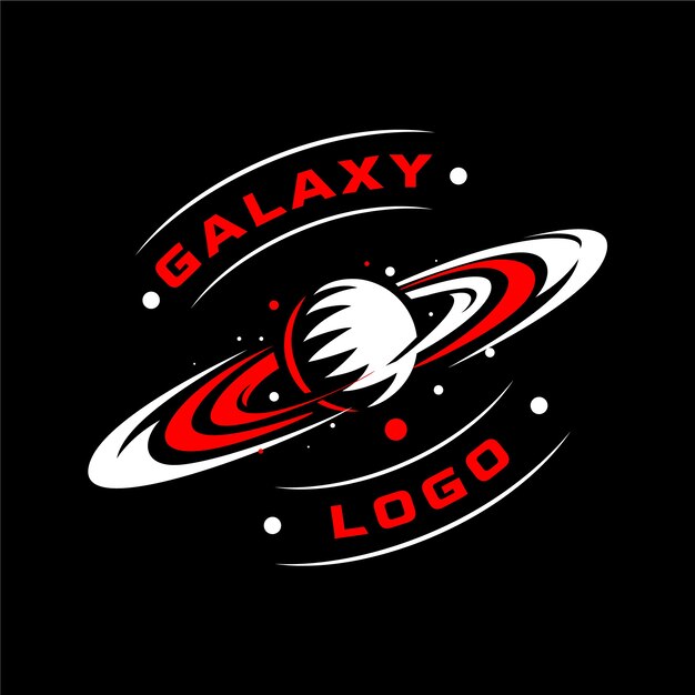 Modelo de logotipo profissional da galáxia