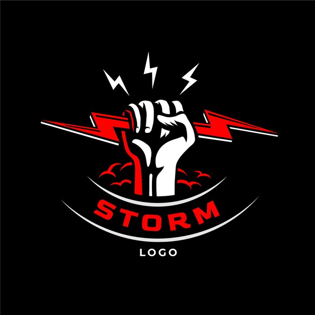 Modelo de logotipo profissional de tempestade