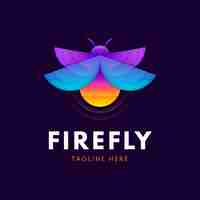 Vetor grátis modelo de logotipo profissional do firefly