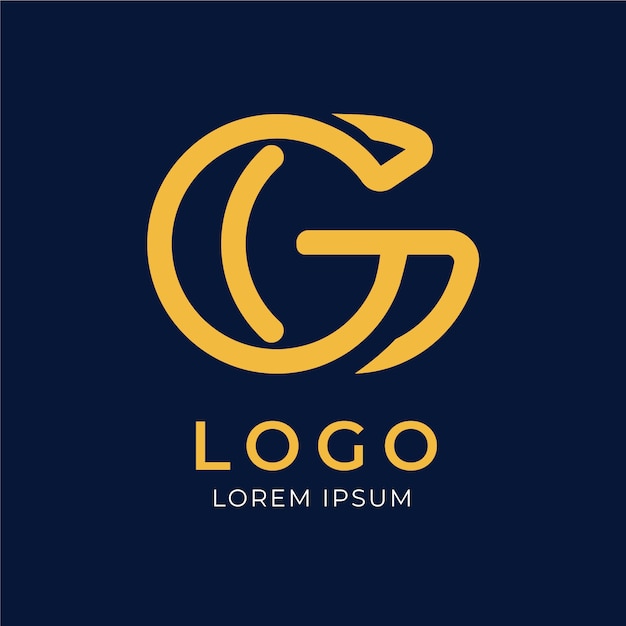 Modelo de logotipo profissional gg