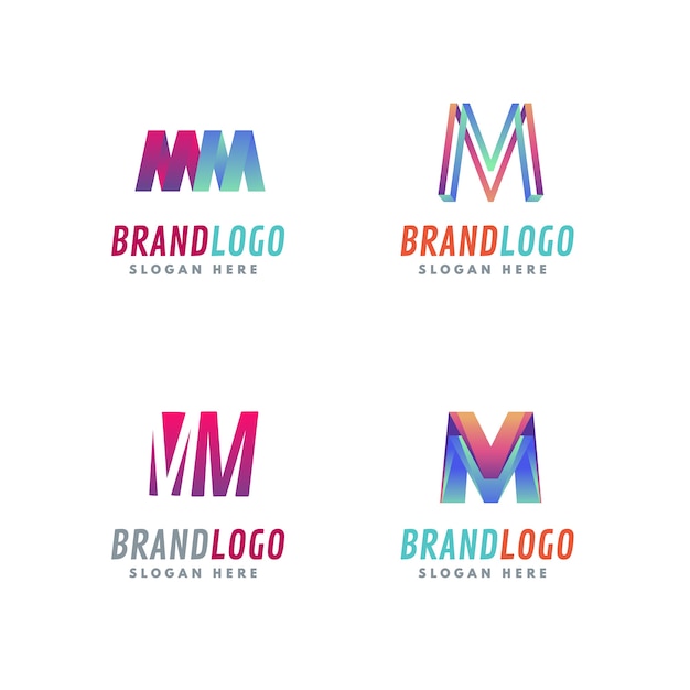 Modelo de logotipo profissional mm