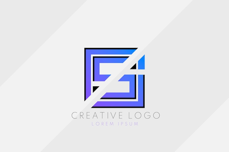 Vetor grátis modelo de logotipo sc profissional criativo