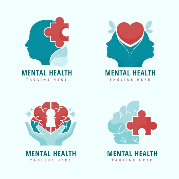 Modelo de logotipos planos de saúde mental